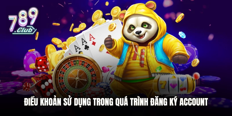 Điều khoản sử dụng trong quá trình đăng ký account
